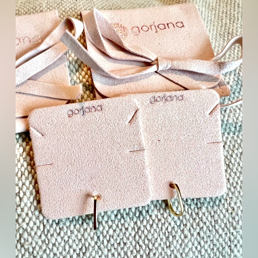 Gorjana 14K gold Parker Link Huggies